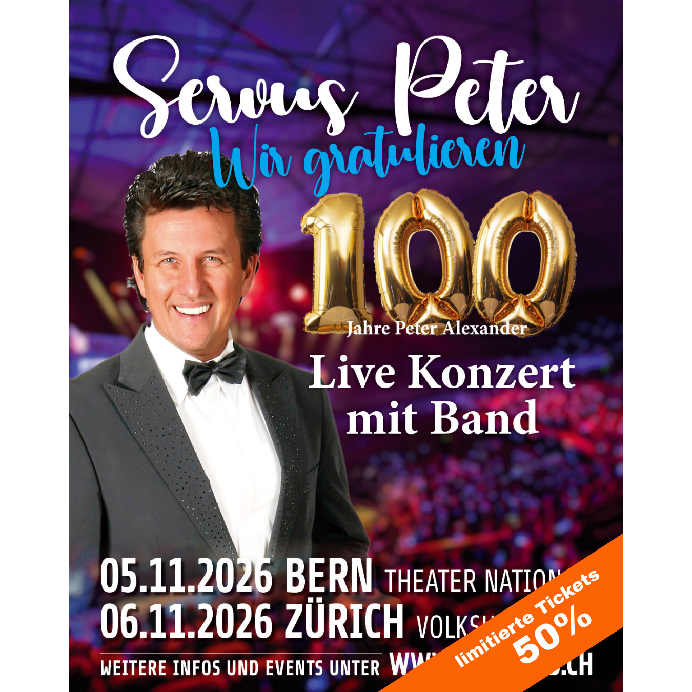 100 Jahre Peter Alexander - 5.11.2026 - Bern