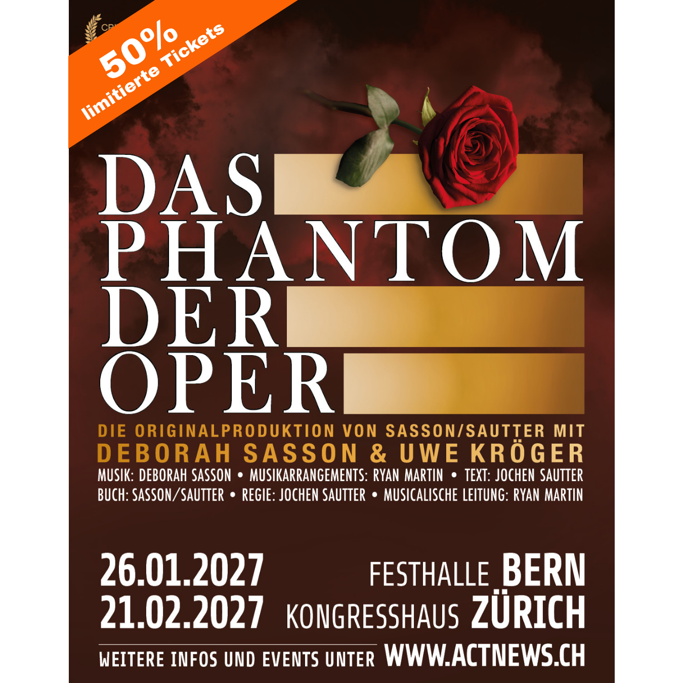 Das Phantom der Oper - 26.01.2027 - Bern
