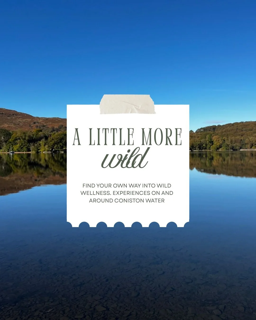 🍂 A little more wild, as the seasons change.

If you&rsquo;ve been meaning to discover Wild Wellness, here&rsquo;s a little look at what&rsquo;s waiting for you.

💦 A wild dip or swim in Coniston Water. 
🔥 A sauna shared with good company. 
💙 Exp