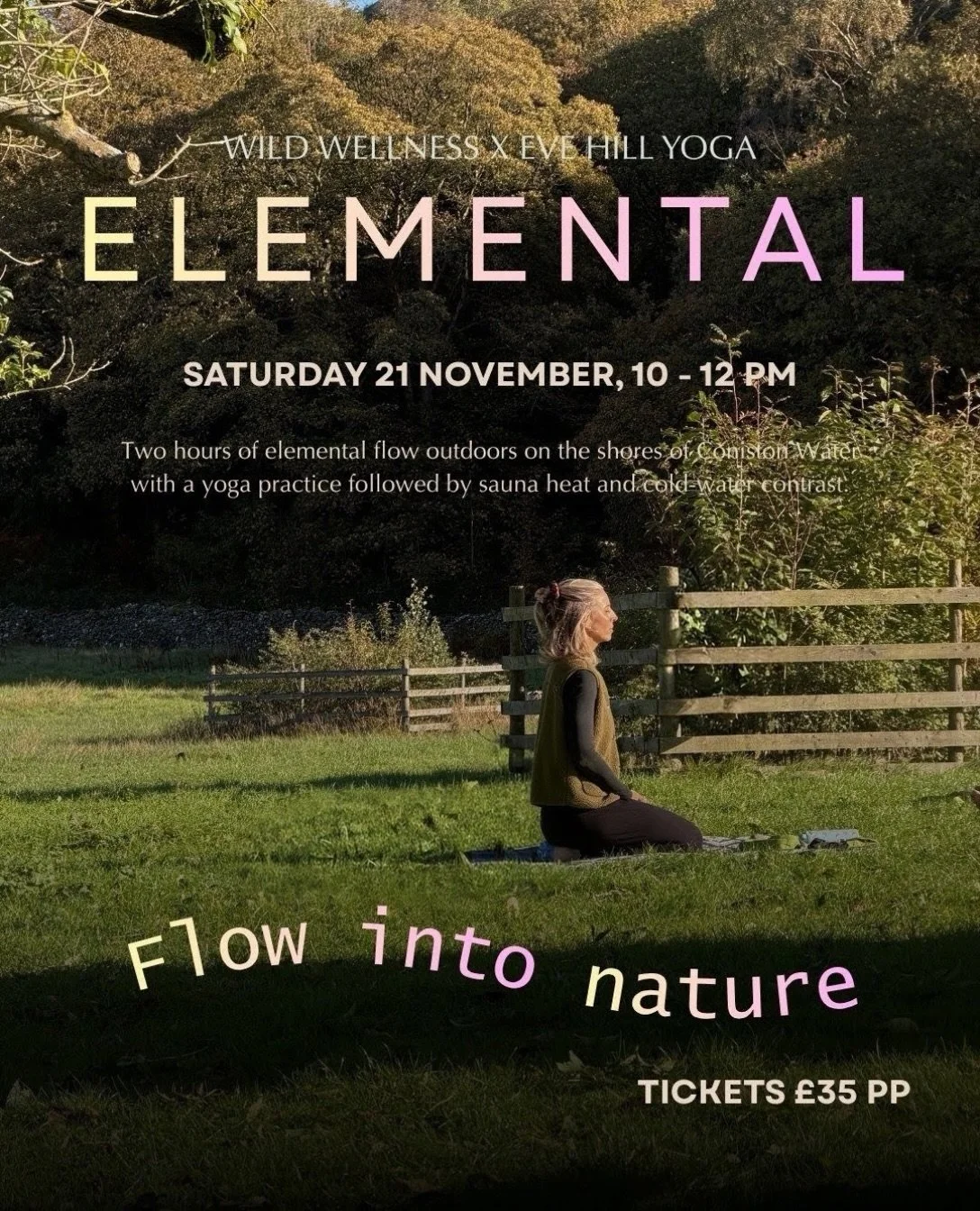 🌿 They say three&rsquo;s a charm - well maybe there&rsquo;s something in that because ELEMENTAL III is coming to you next month.

Join me, Nat from Wild Wellness and Eve from Eve Hill Yoga, at Coniston Water for a nature-based elemental yoga flow, f