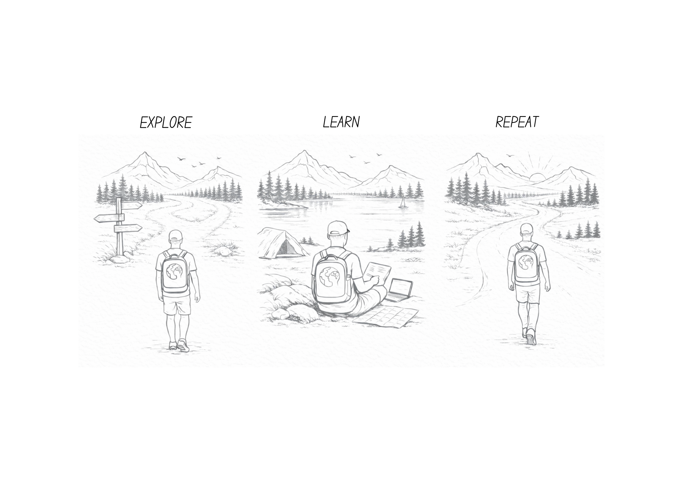 Explore, Learn, Repeat