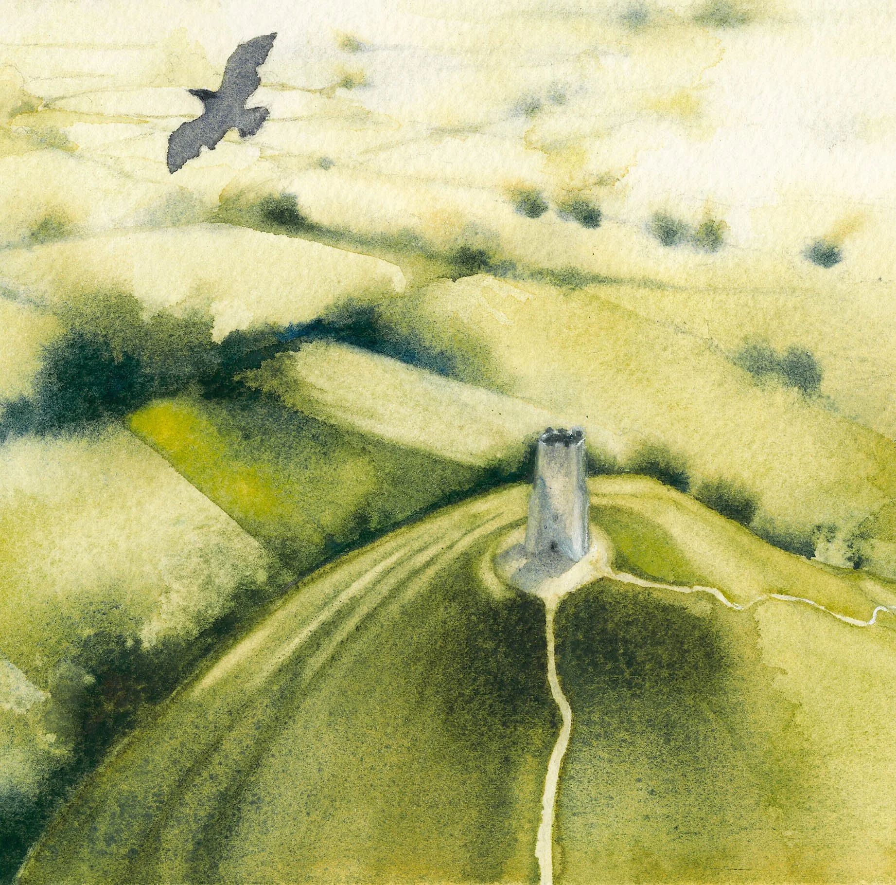 As the Crow Flies, Over Glastonbury Tor DETAIL.jpg