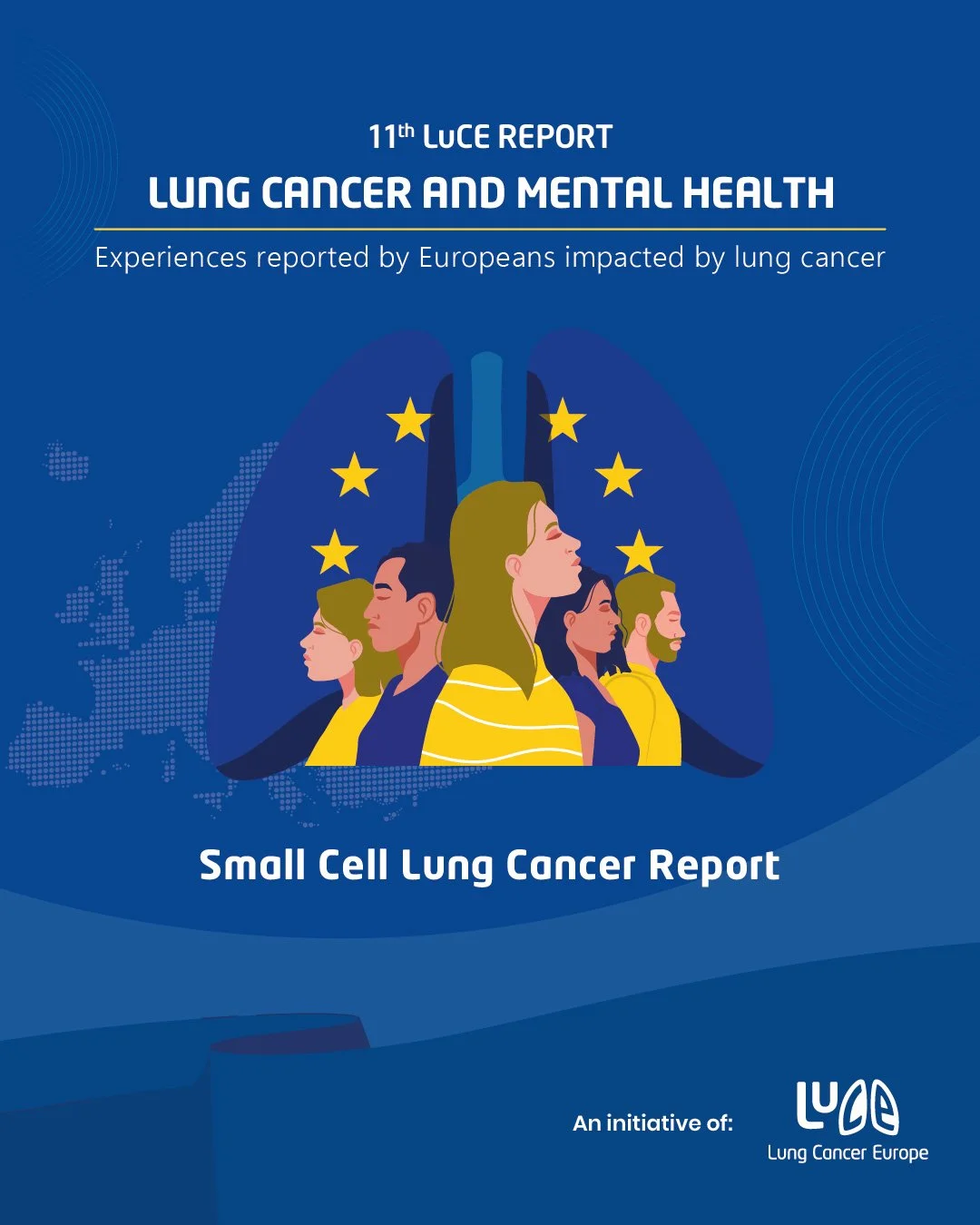 Small Cell Lung Cancer report on mental health by Lung Cancer Europe, based on responses from people affected across Europe