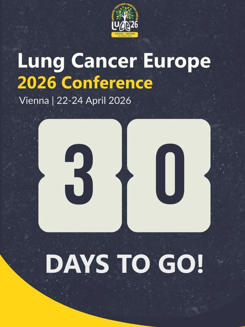 30 days to go Vienna lung cancer conference countdown Lung Cancer Europe 2026 graphic