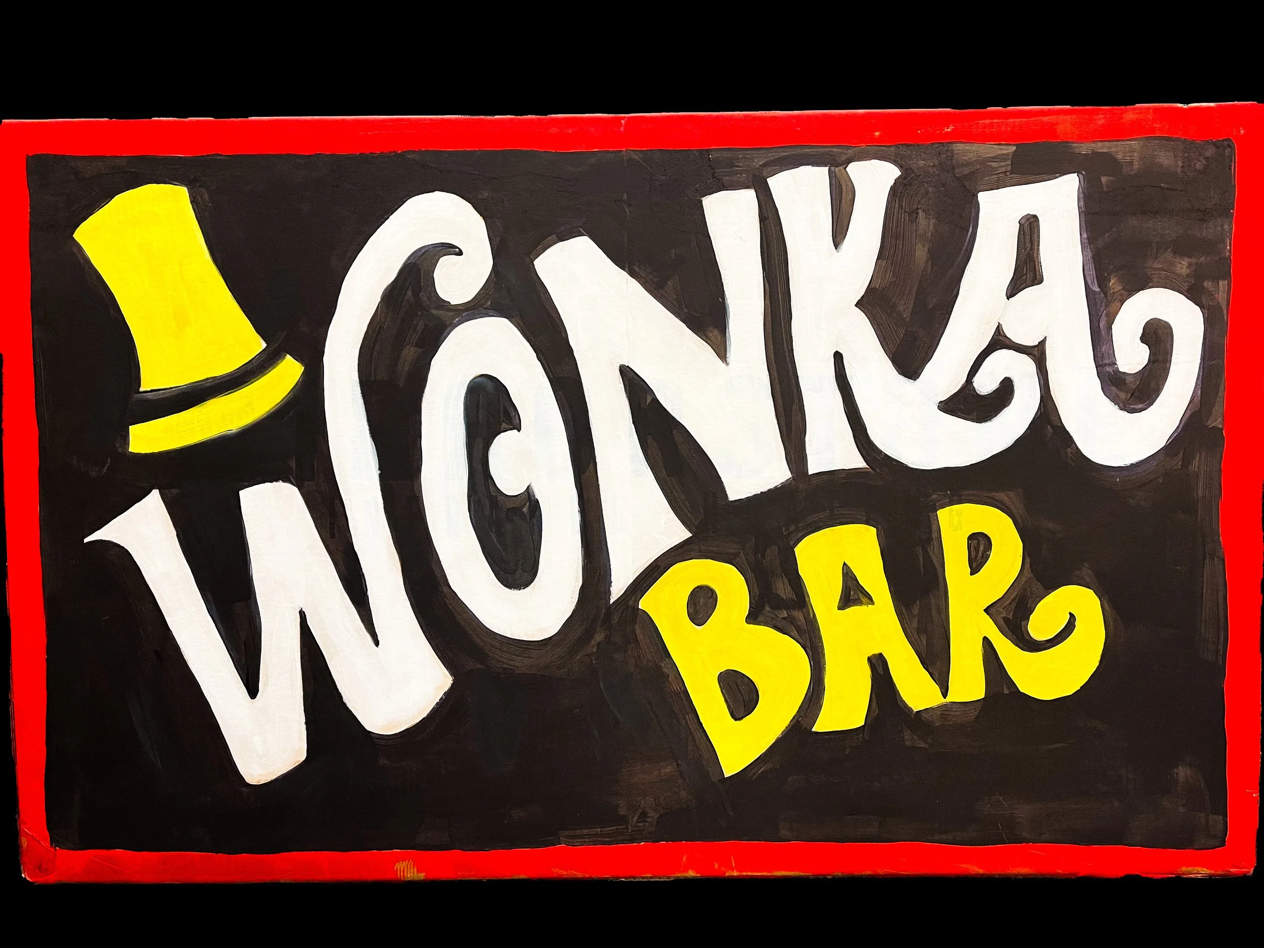 Metre Wonka Bar prop for Charlie and The Chocolate Factory, Bridport 2024