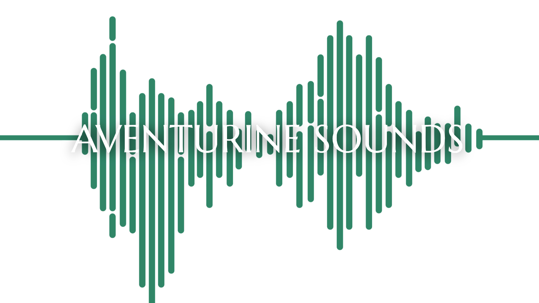 Sound wave graphic with the text "Aventurine Sounds" over it.