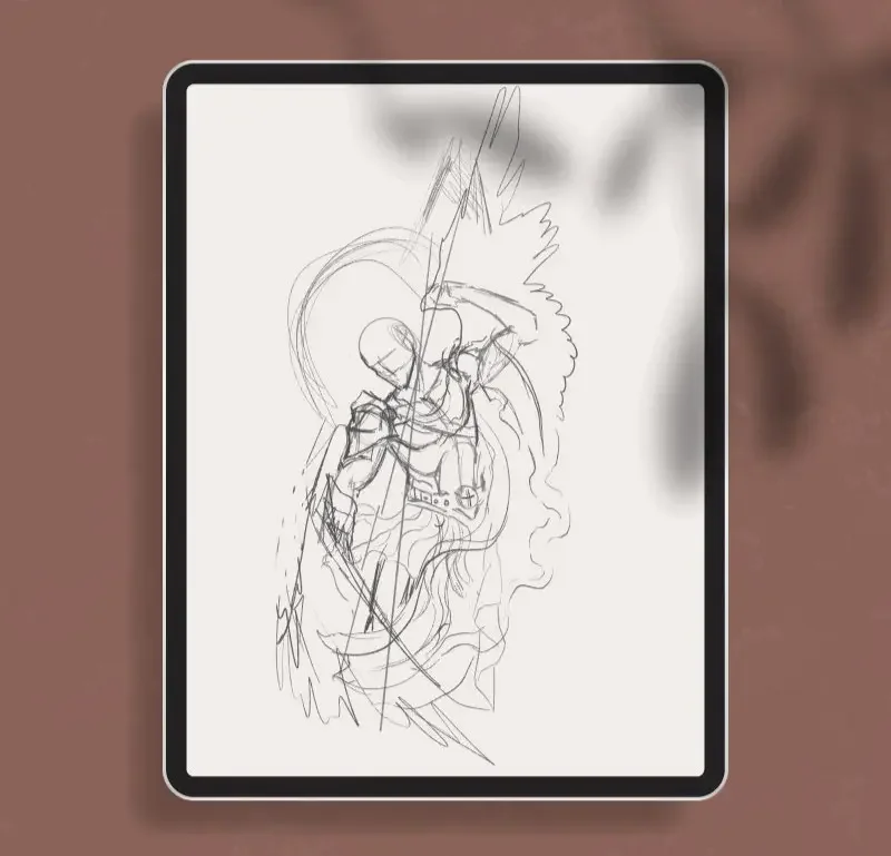 Diseño de boceto en el ipad