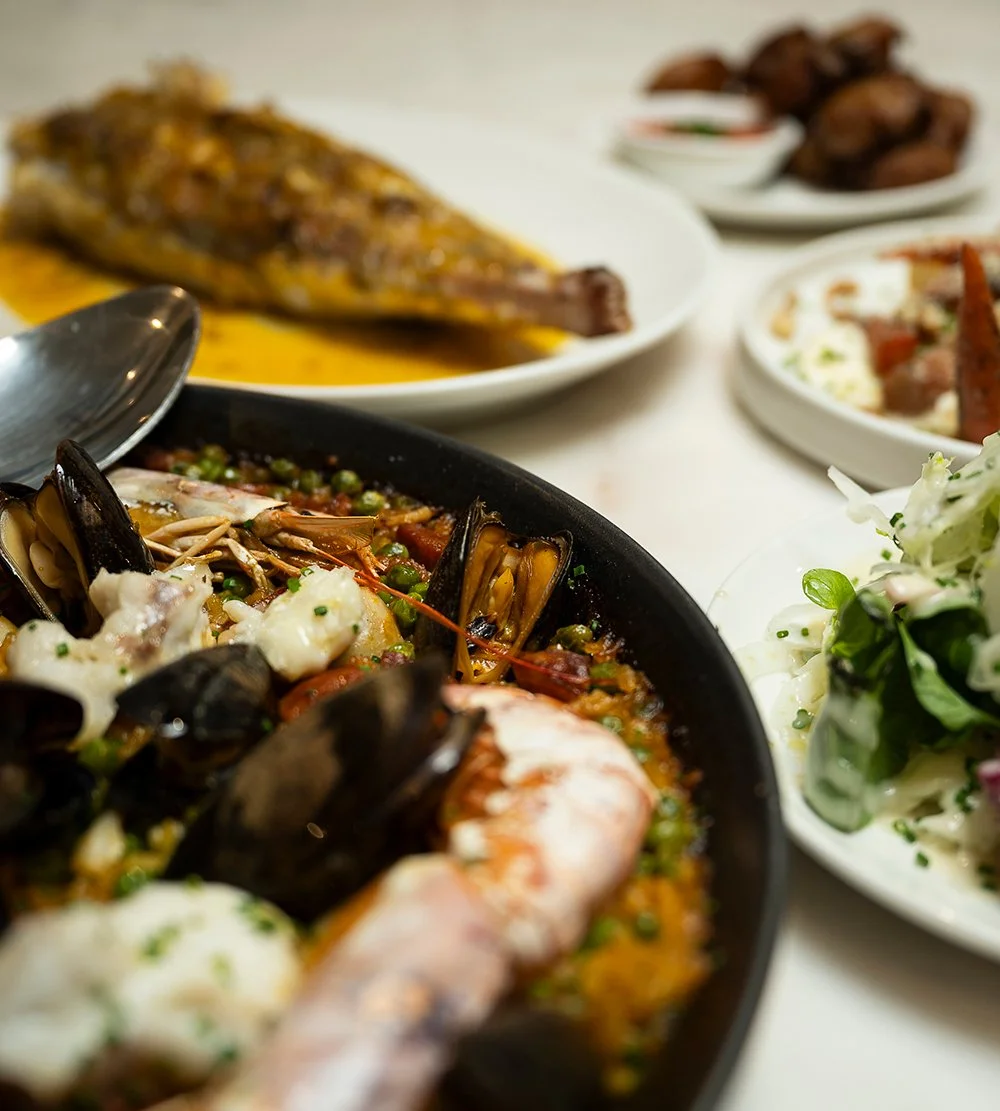Fish and seafood dishes served at Shuck in Eastbourne.