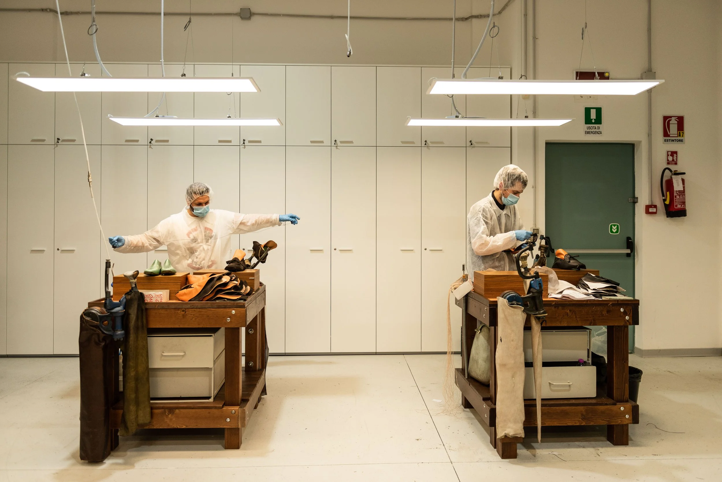 Luxyury leather footwear and accessories Santoni factory 002.jpg