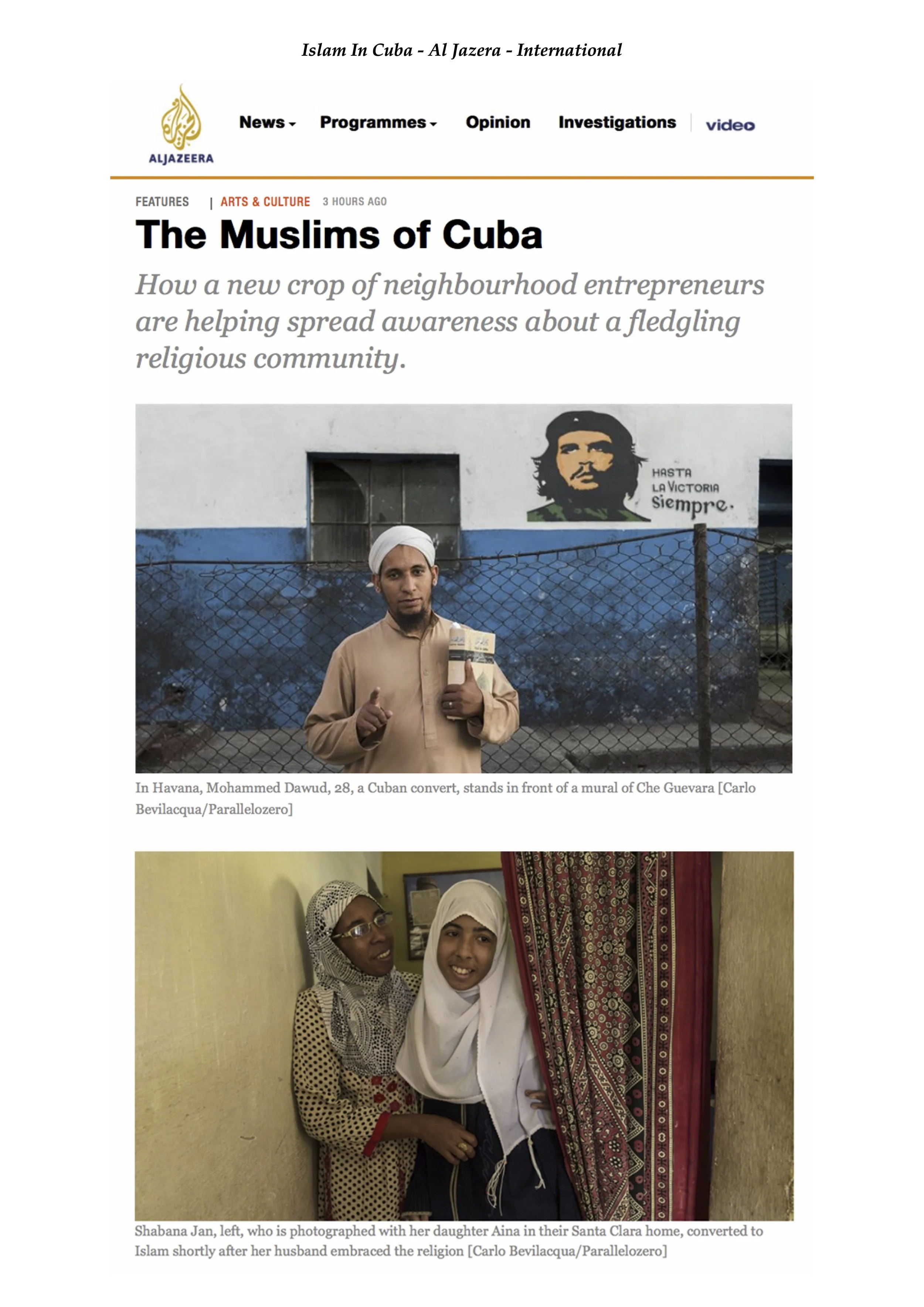 Islam In Cuba - Al Jazera - International .jpg