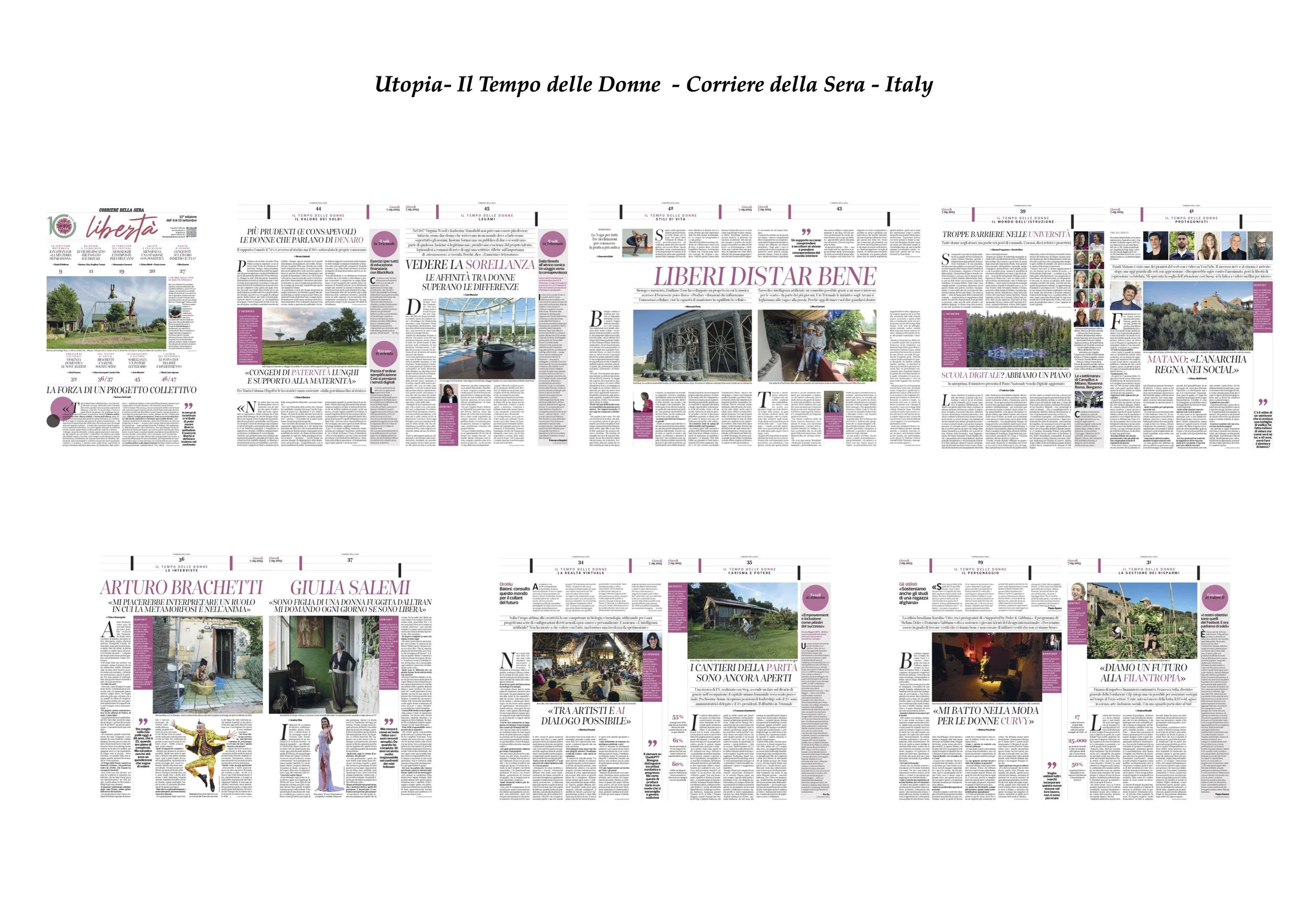 Utopia- Il Tempo delle Donne  - Corriere della Sera - Italy .jpg