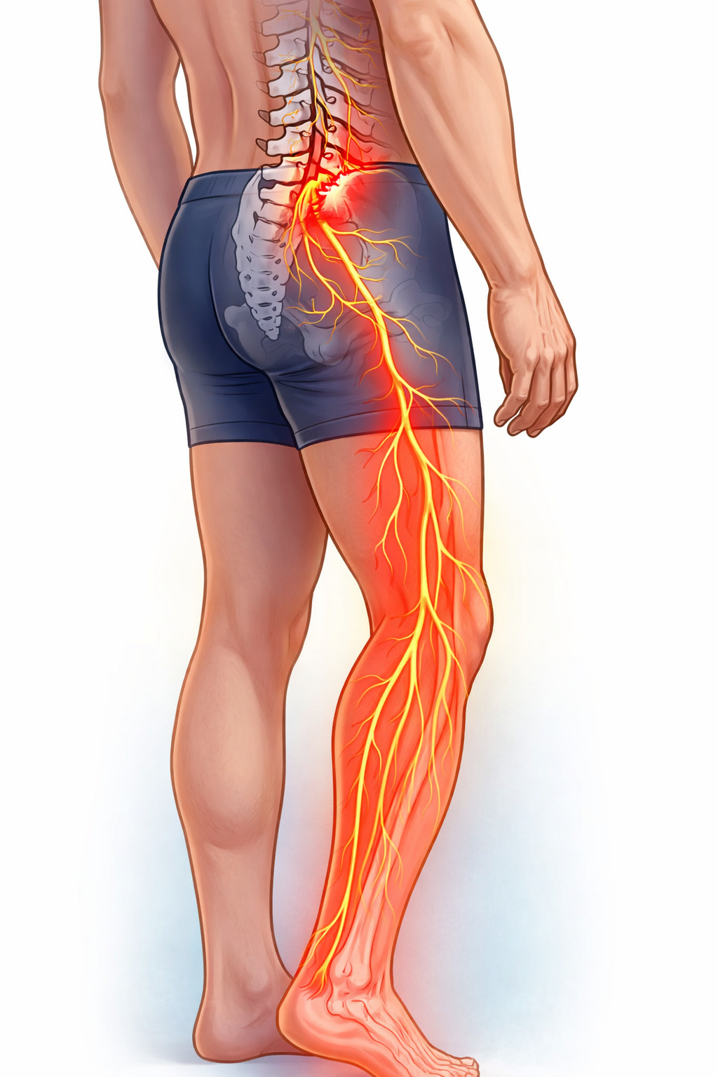 Smerter fra korsryggen og ned i benet – isjias, prolaps eller noe annet?