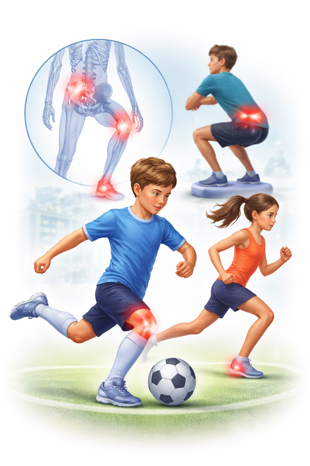 Osgood-Schlatter, Severs og voksesmerter: komplett guide for barn og unge