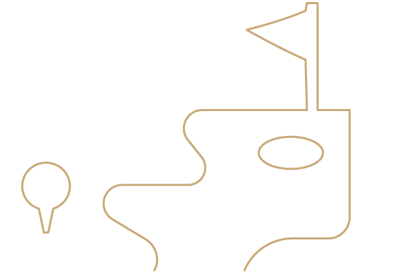 A simple line drawing of a pirate ship with a flag and a porthole.