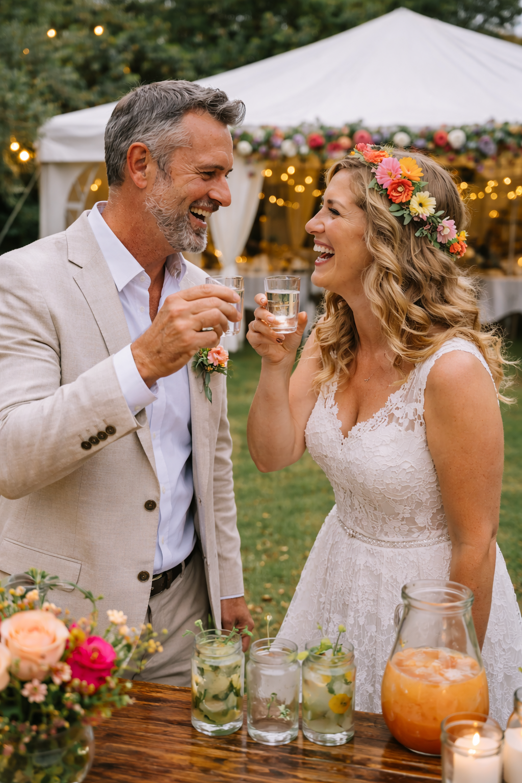 vow renewal in garden