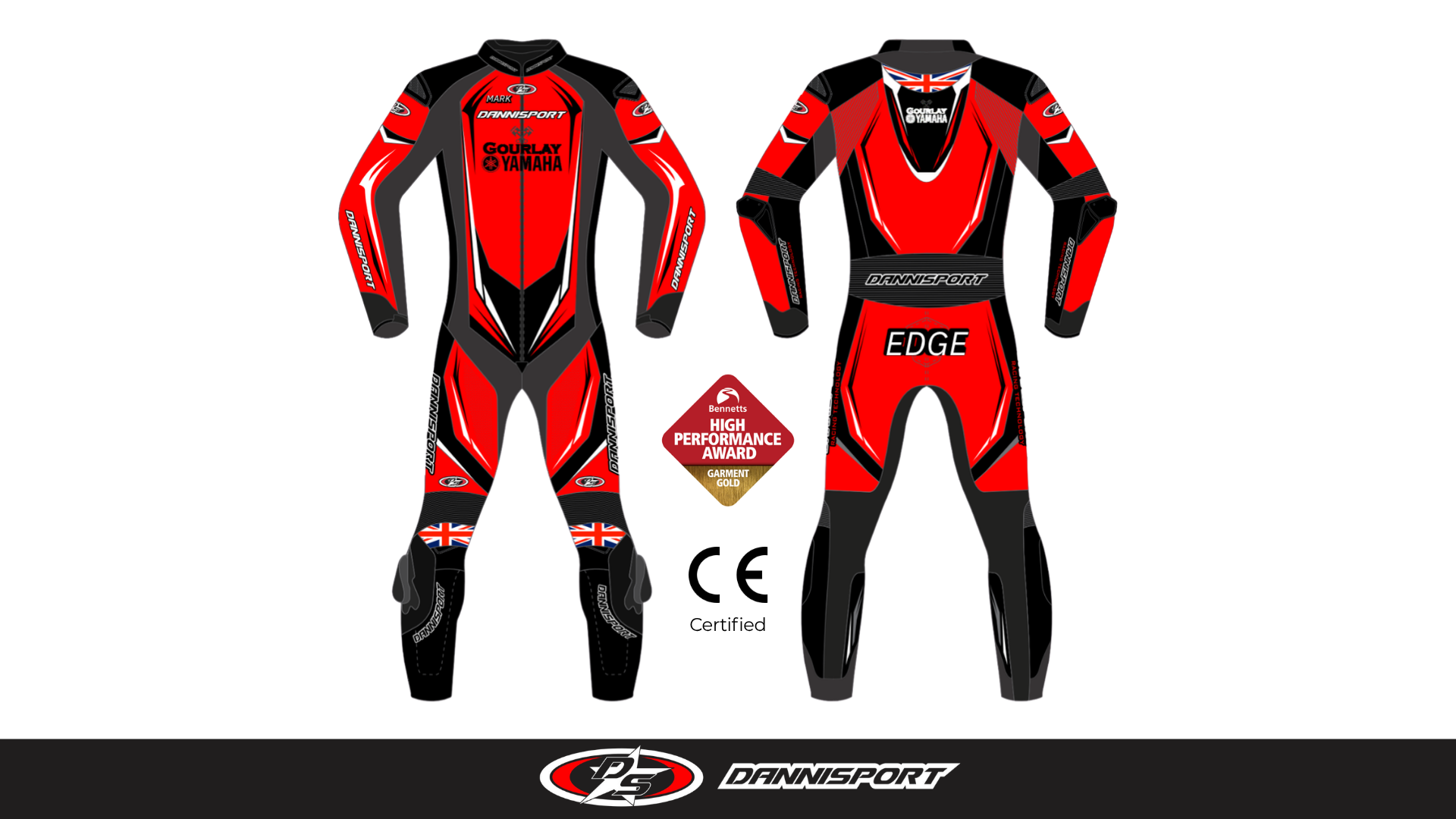 Custom racing suit for Mark Edge