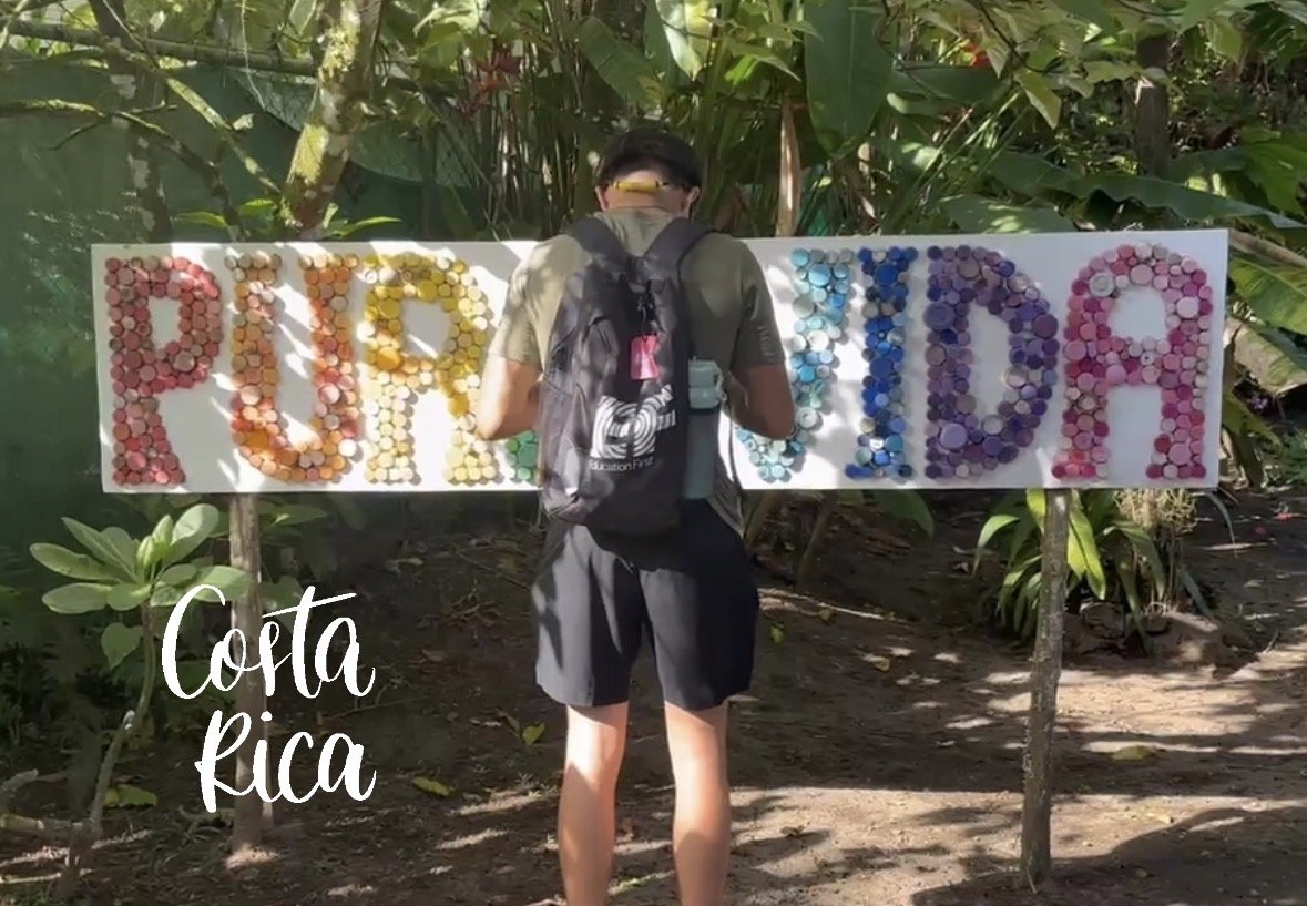 June 25, 2026-Leland leaving a little mark with Jack's sticker throughout Costa Rica-LIVING BIG!