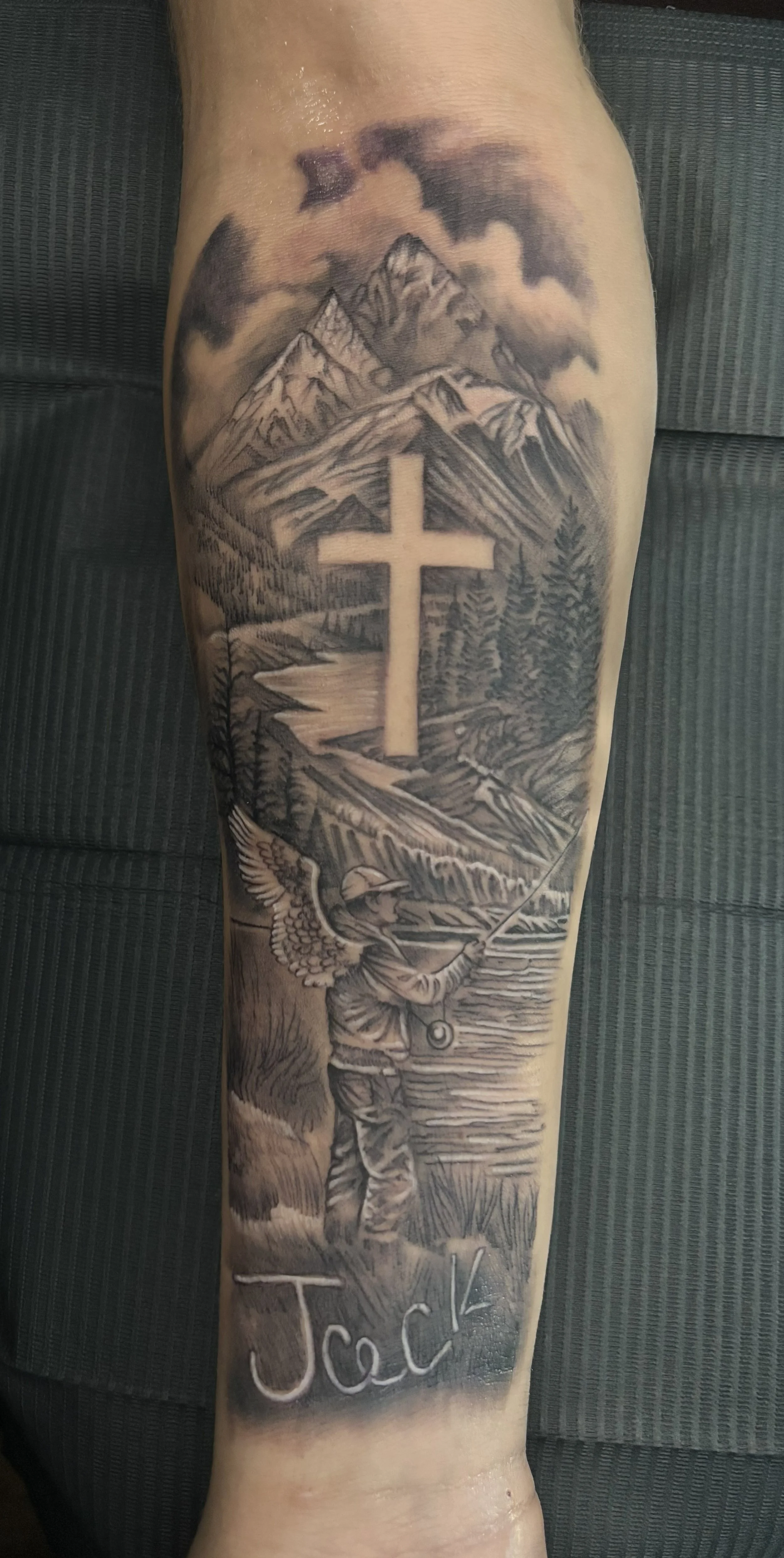 February 28, 2026-Leland LIVING BIG with this big tattoo! 
