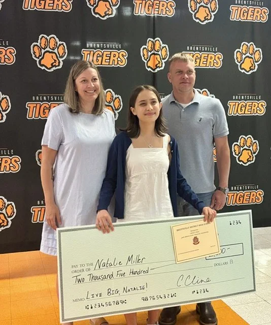 2026 Awardee, Natalie. Natalie will be continuing the nursing program she started through her high school.