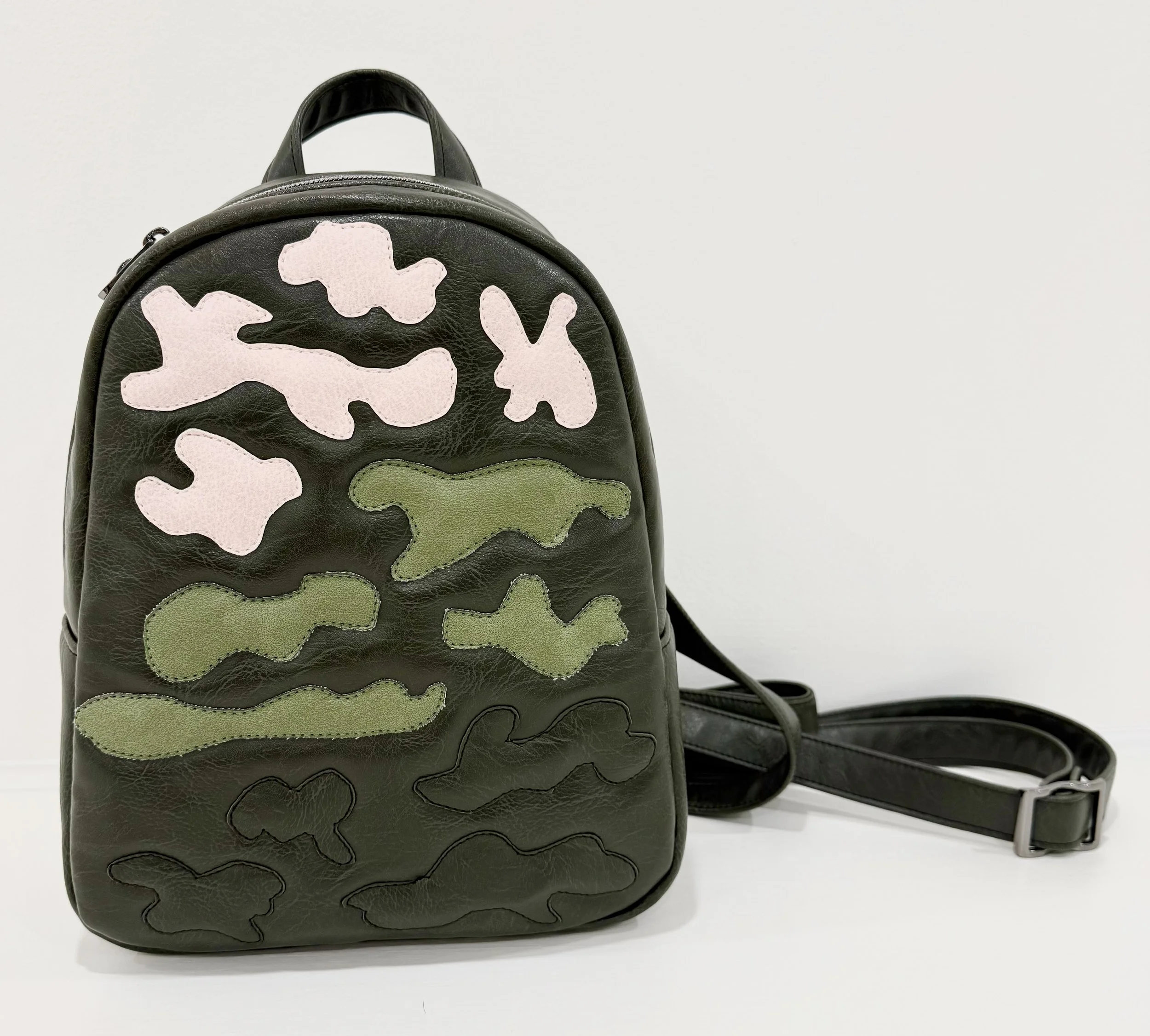Funky Dark Green Mini Backpack