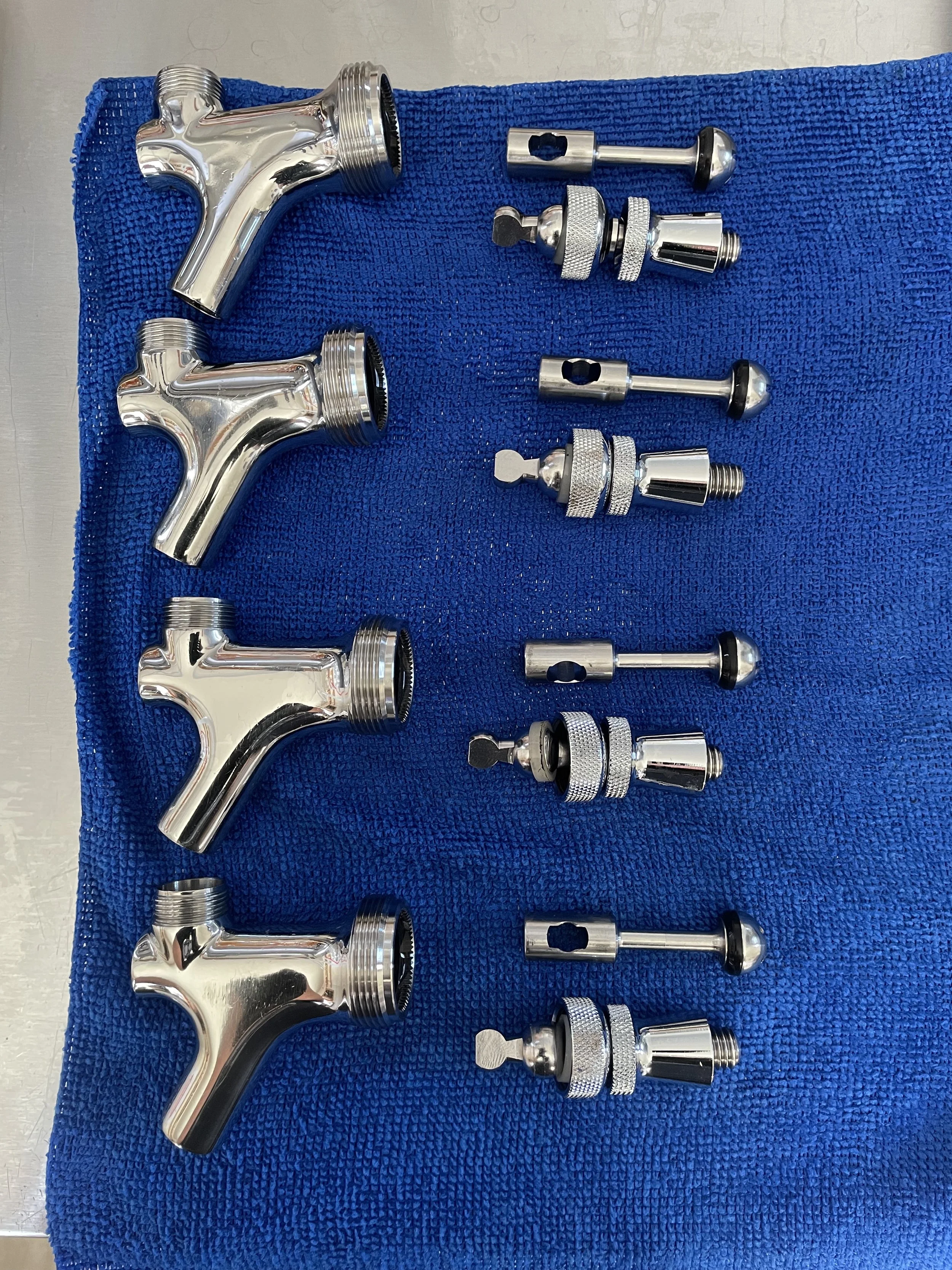 Draft beer faucet maintenance and inspection