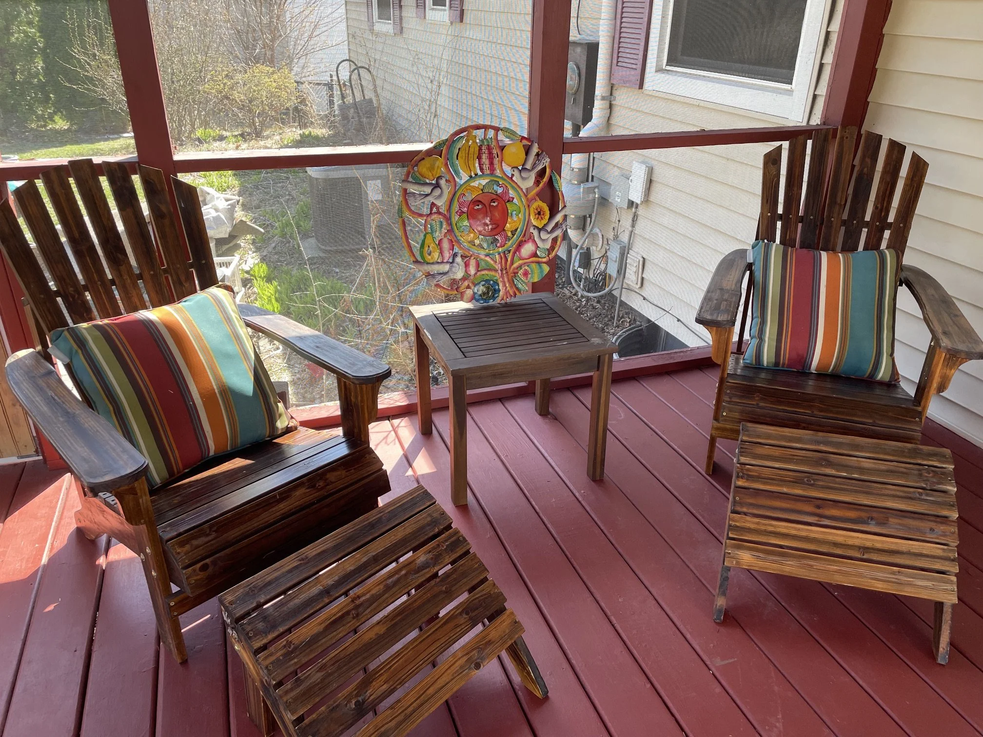 Outdoor chairs and table