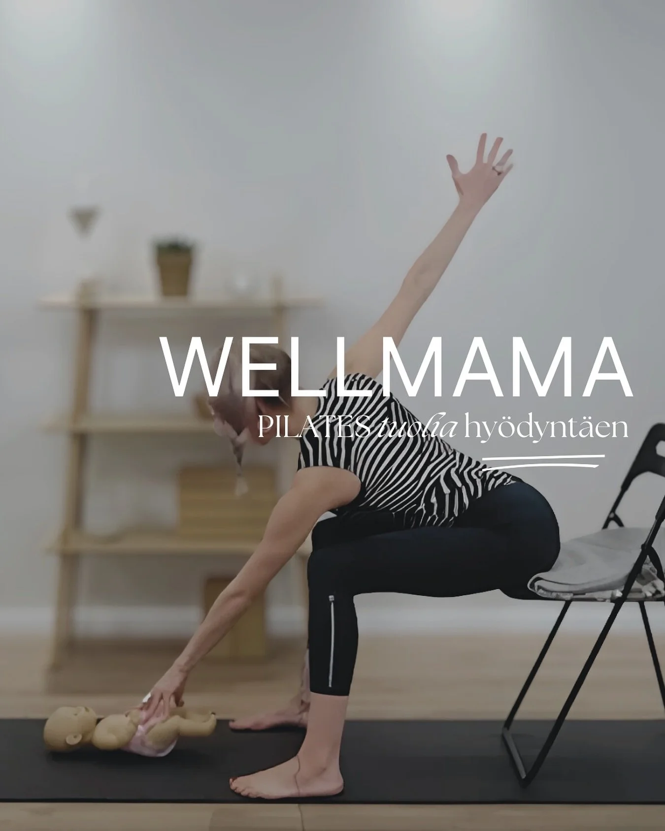 Uusi: 45 min WellMama-&auml;iti&ndash;vauva-treeni YouTubessa &ndash; maksutta katsottavissa. Tuolia hy&ouml;dynt&auml;en, jossa hengitys, keskivartalon tuki ja lempe&auml;t liikkeet kulkevat yhdess&auml;. Katso ja tee omaan tahtiin. Linkki biossa.

