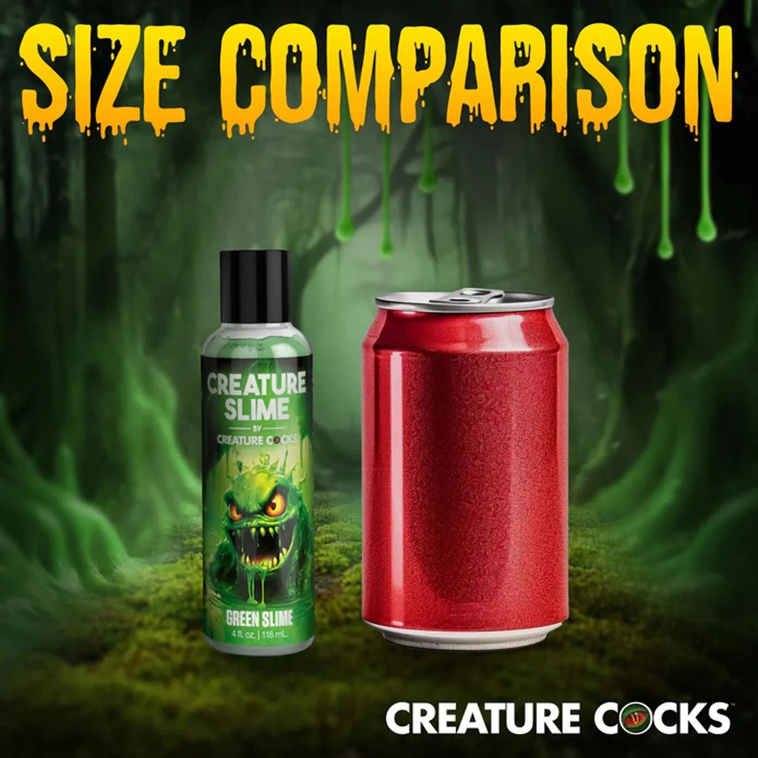 Creature Slime by Creature Cocks 4oz Green Size Comparison.jpg