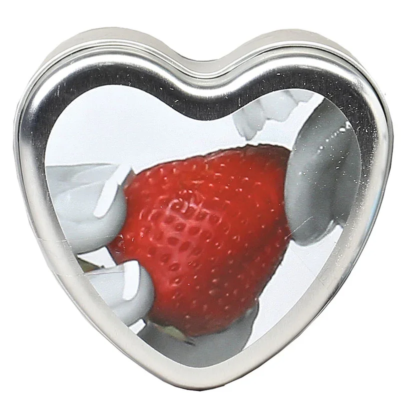 Earthly Body 4 in 1 Edible Heart Candle Strawberry.webp
