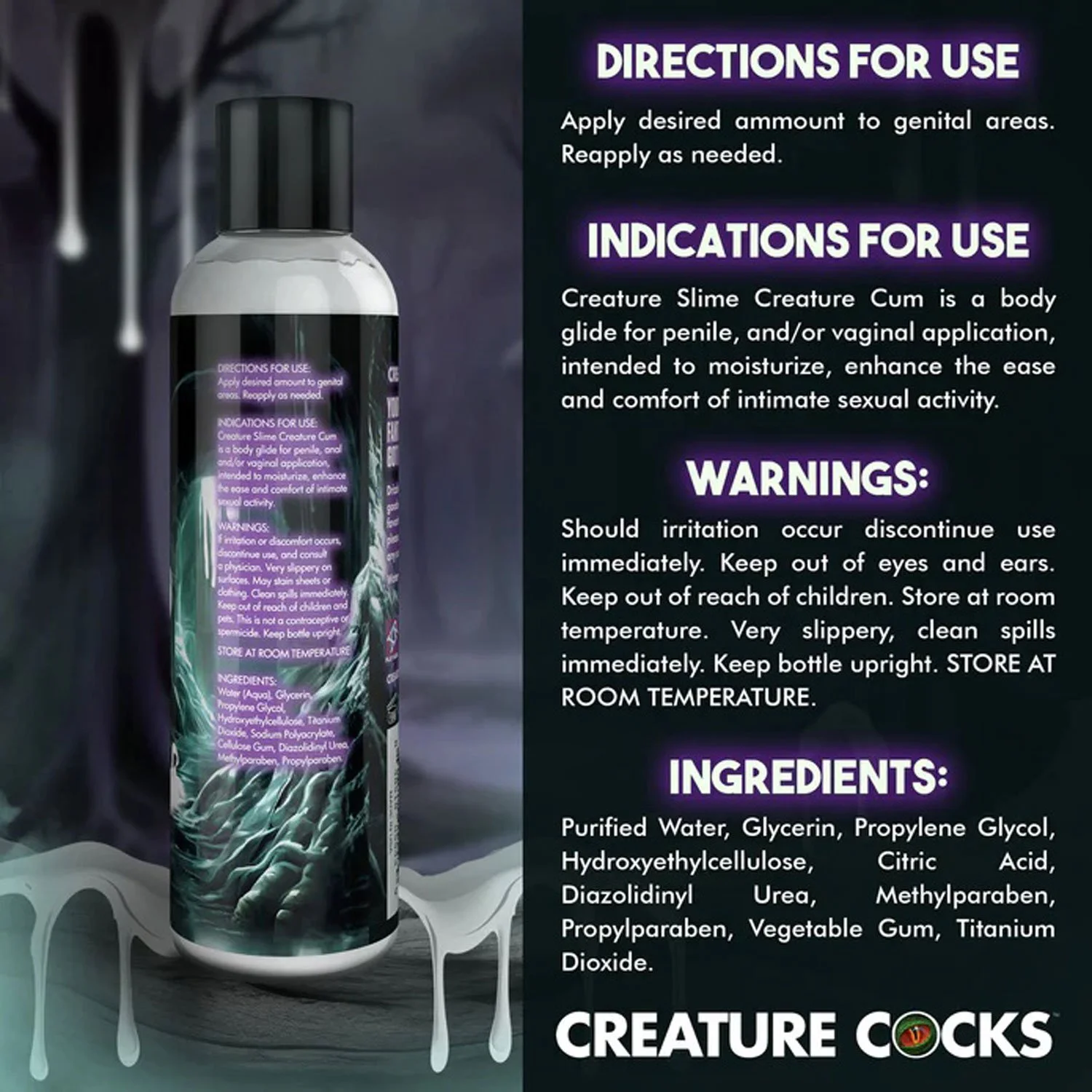 Creature Cum by Creature Cocks 8oz Clear Instructions.jpg