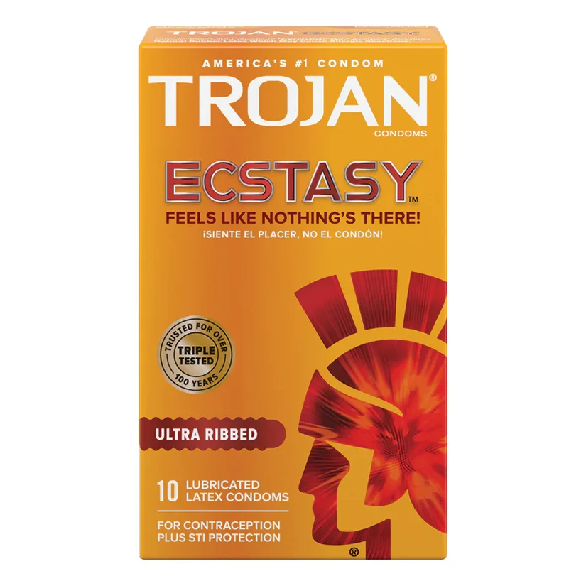 Trojan Ultra Ribbed Ecstasy 10 pack.webp