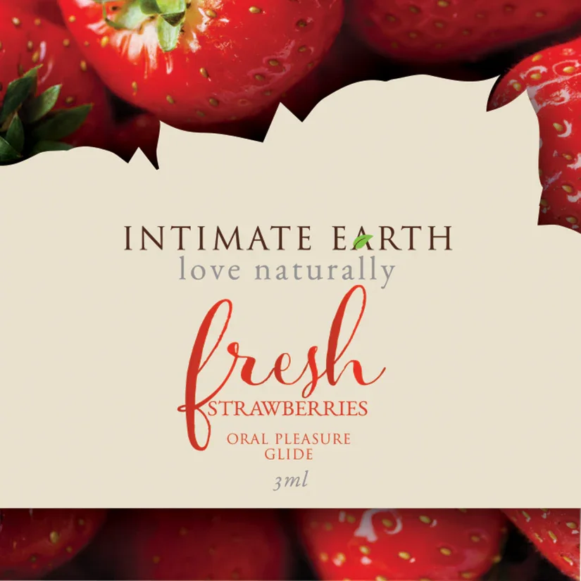 Intimate Earth Foil Oral Pleasure Glide Fresh Strawberry.webp