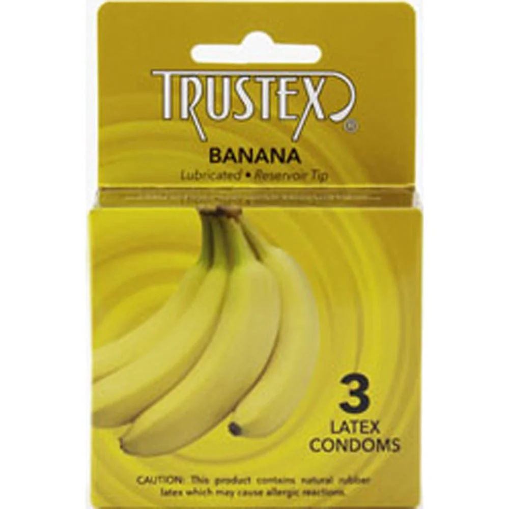 Trustex Flavored Condoms - 3 pack Banana.jpg