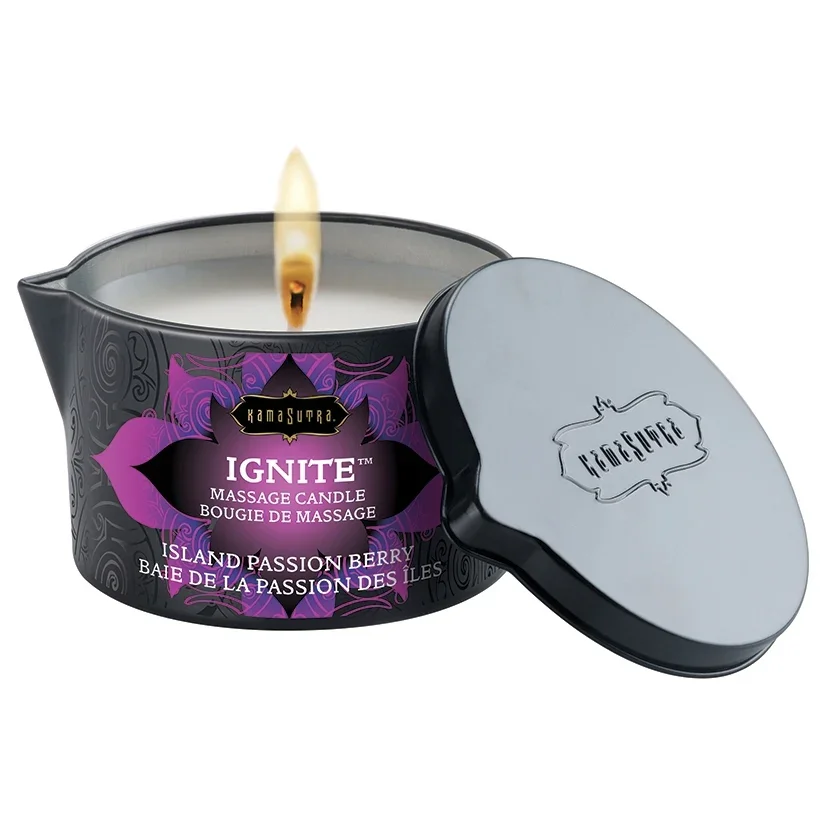 Kama Sutra Ignite Massage Candle Island Passion Berry.webp
