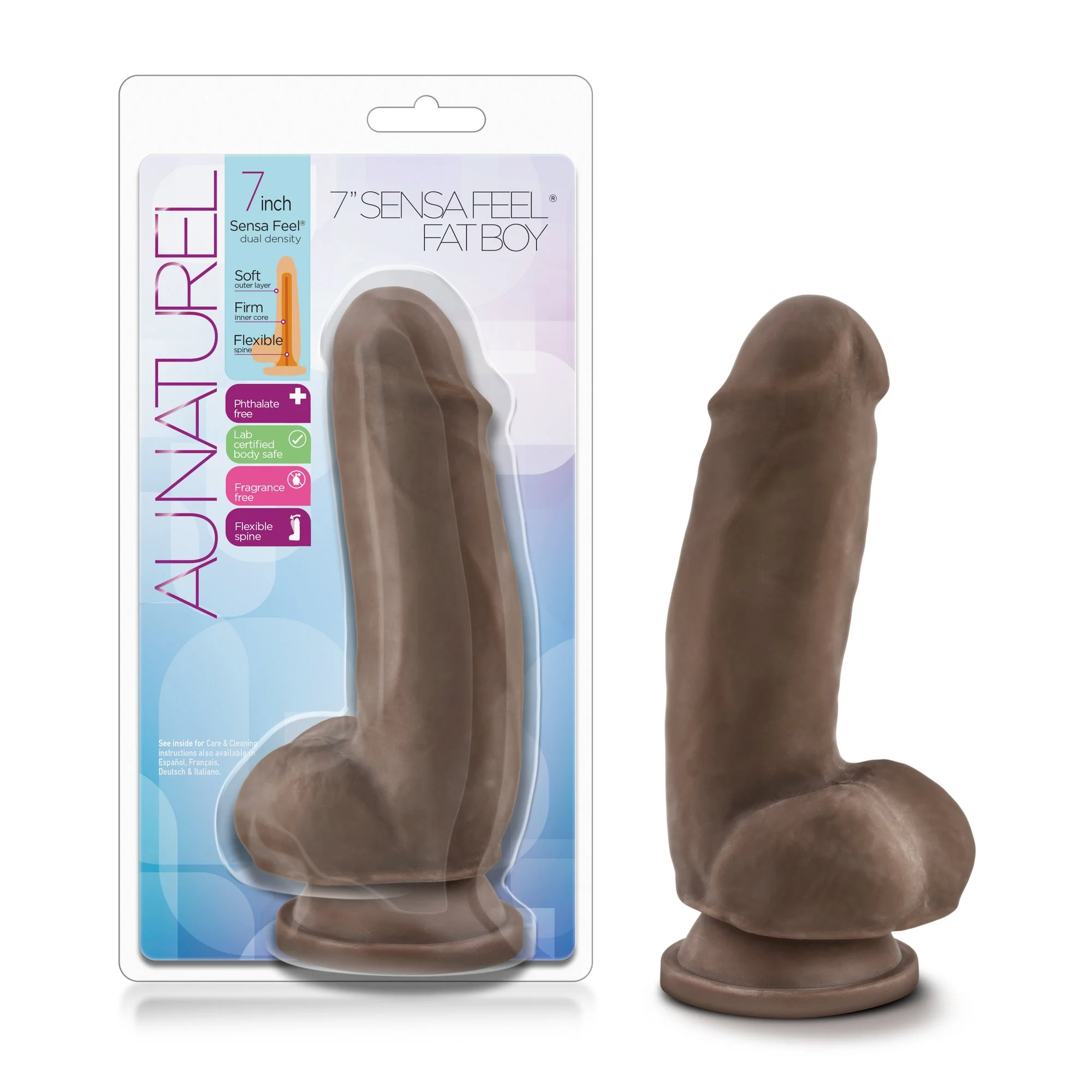 Au Naturel Sensa Feel Dildo- Chocolate