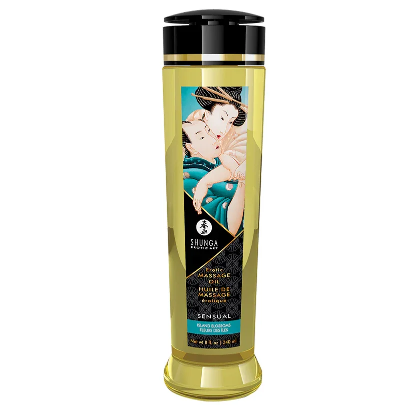 Shunga Erotic Massage Oil Island Blossom.webp