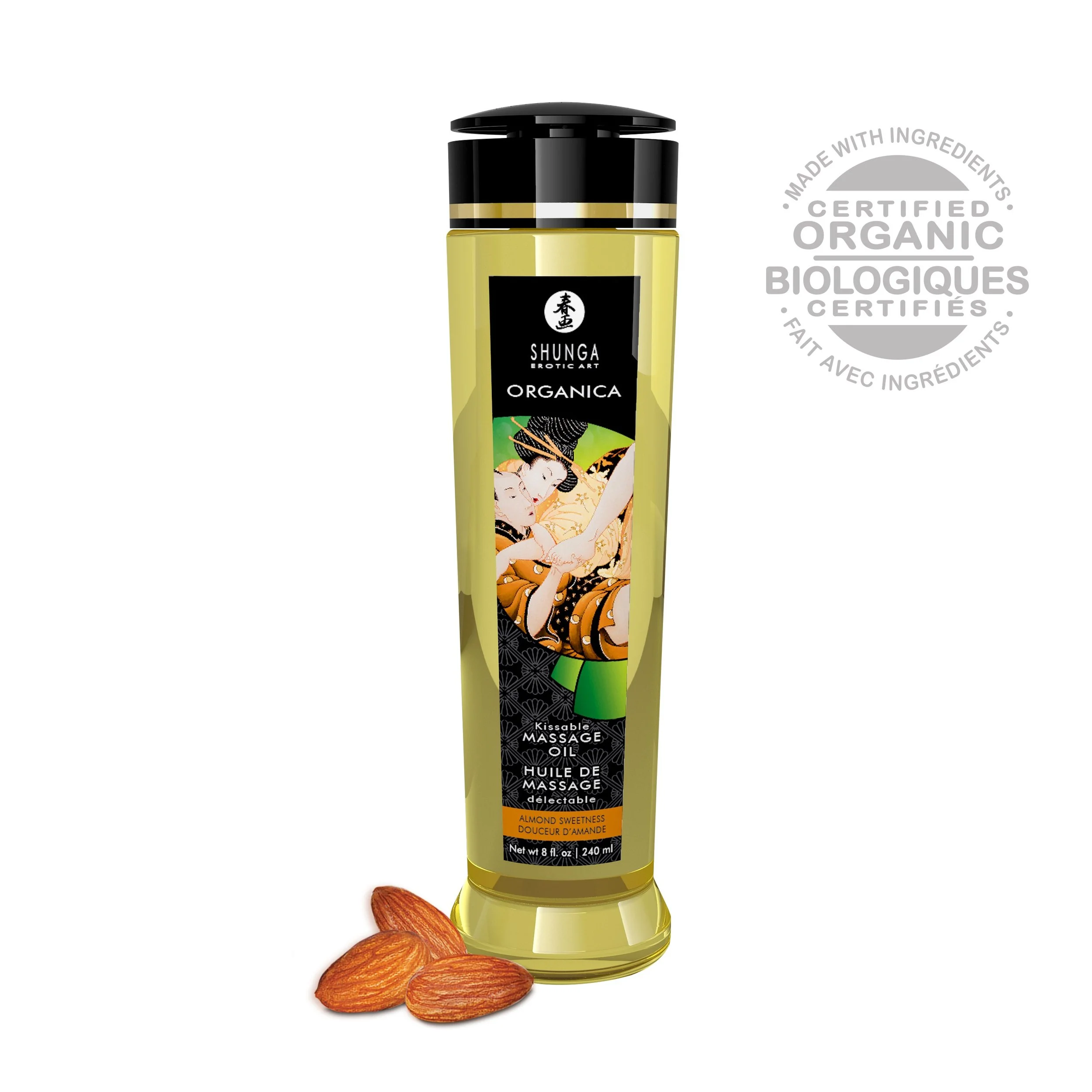 Shunga Organica Kissable Massage Oil Almond Sweetness.jpg