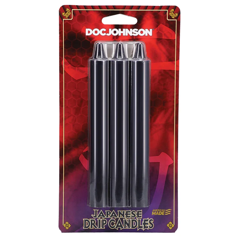 Japanese Drip Candles 3 pack Black.webp