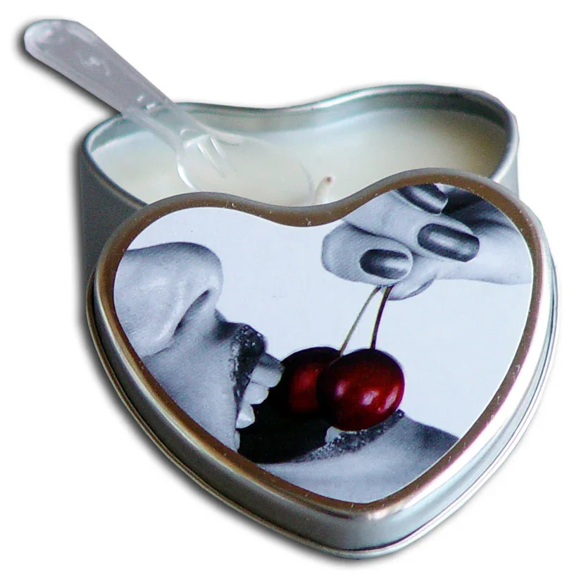 Earthly Body 4 in 1 Edible Heart Candle Cherry.webp