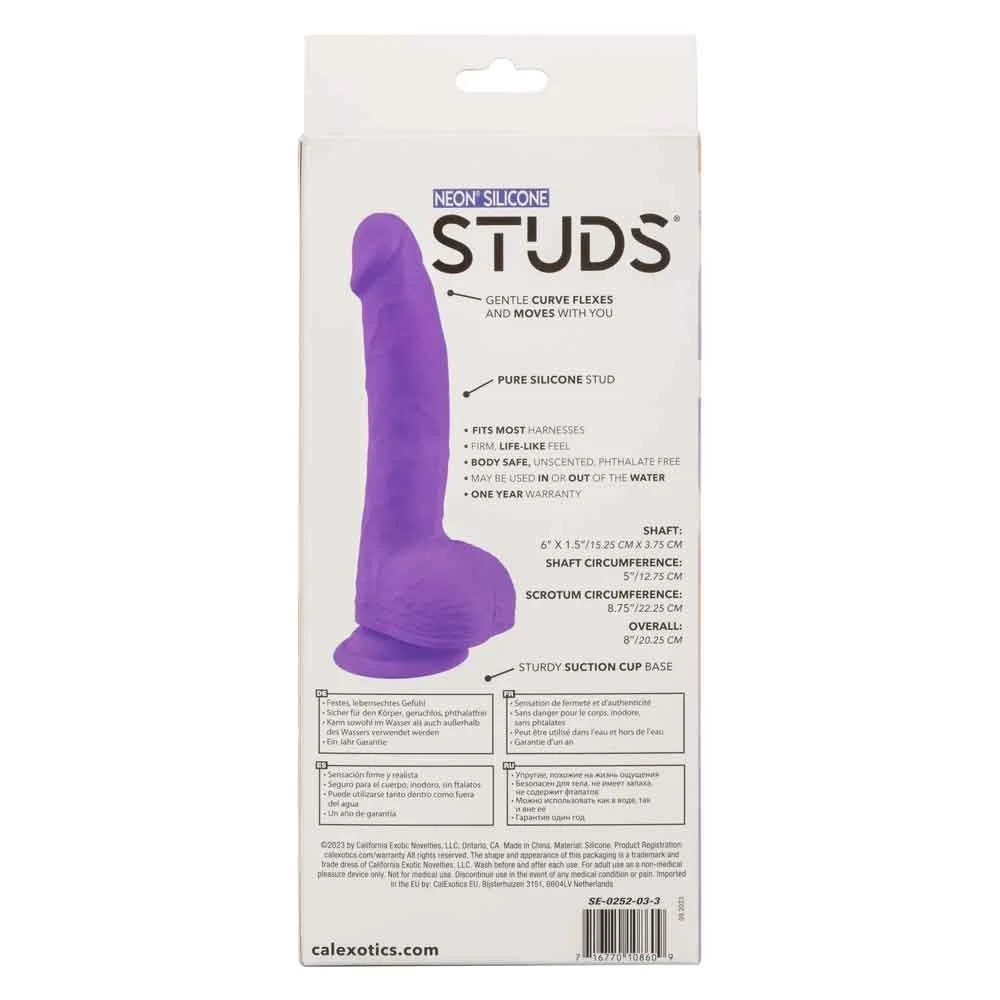 Neon Silicone Studs 6 inches Purple Package Back.jpg