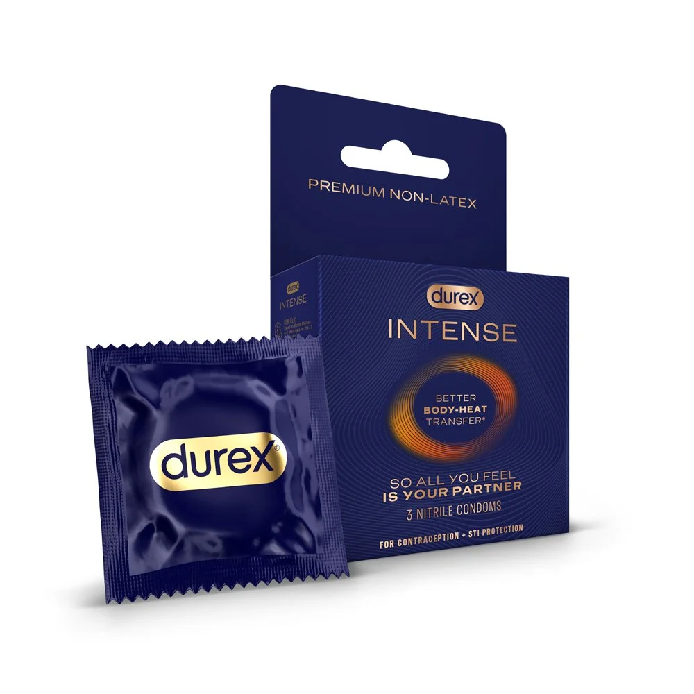 Durex Intense Nitrile Condoms Package & Item.jpg