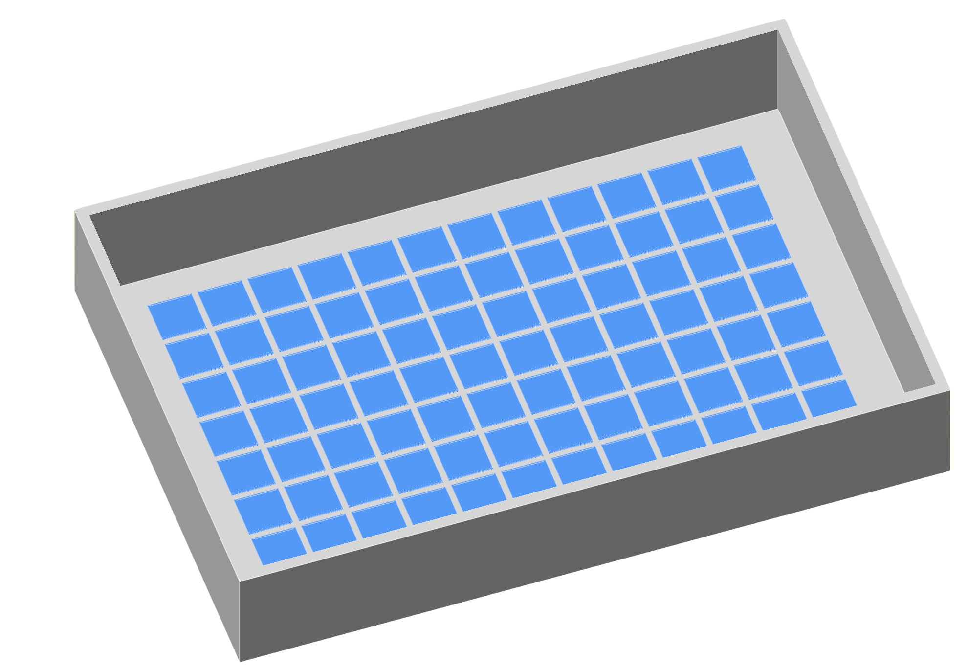 Schematic diagram of VC001, Volkcell's patent pending 96 well plate that enables scientists to perform high-throughput cell counting