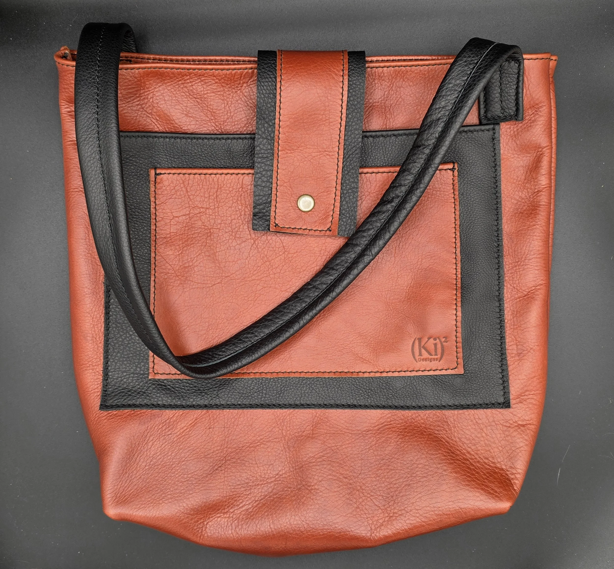 Rugged AF Terra Cotta Tote with Black Accents