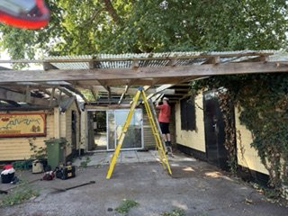 Removal/weeding of the Roof 15.8.26