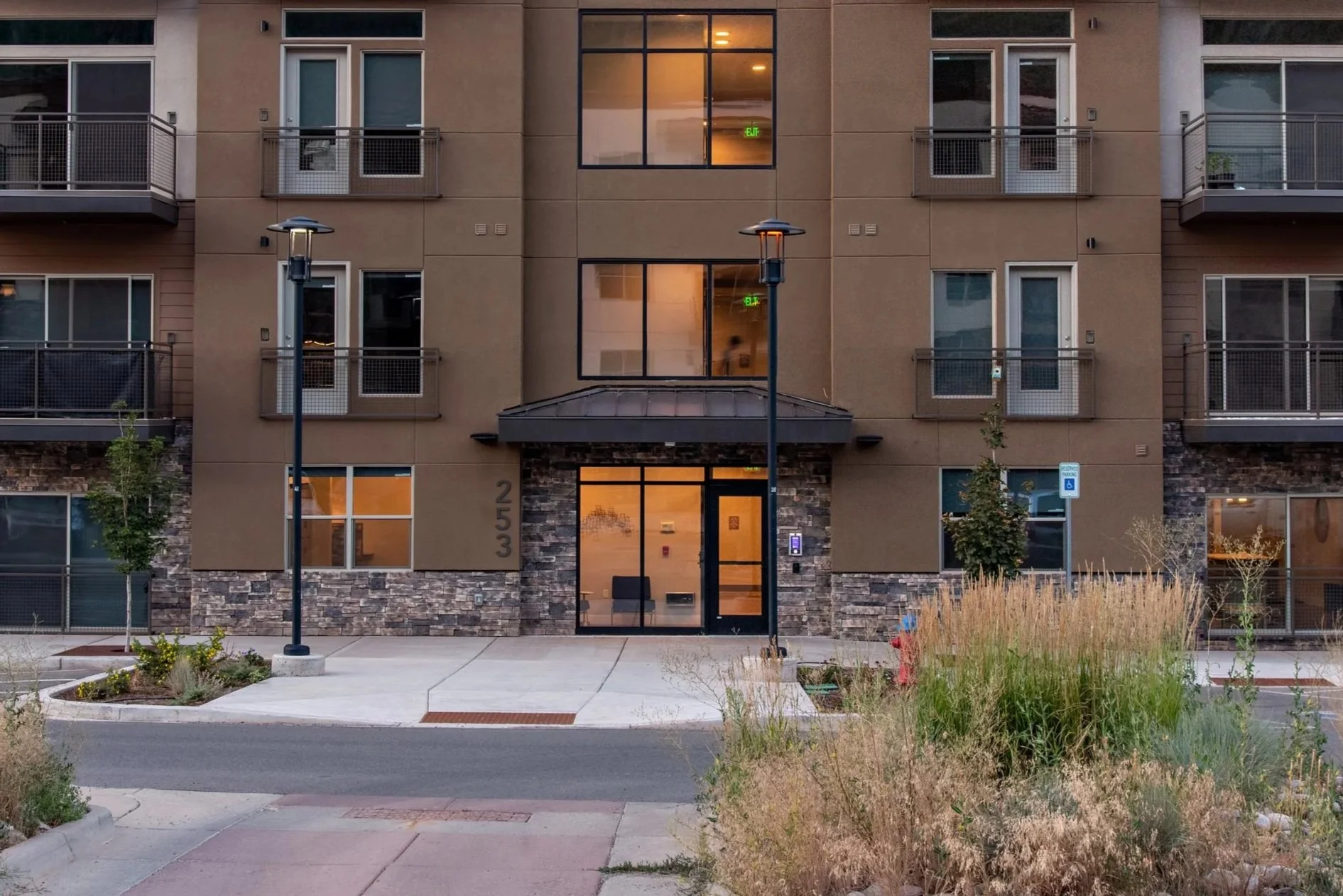 Exterior entrance door