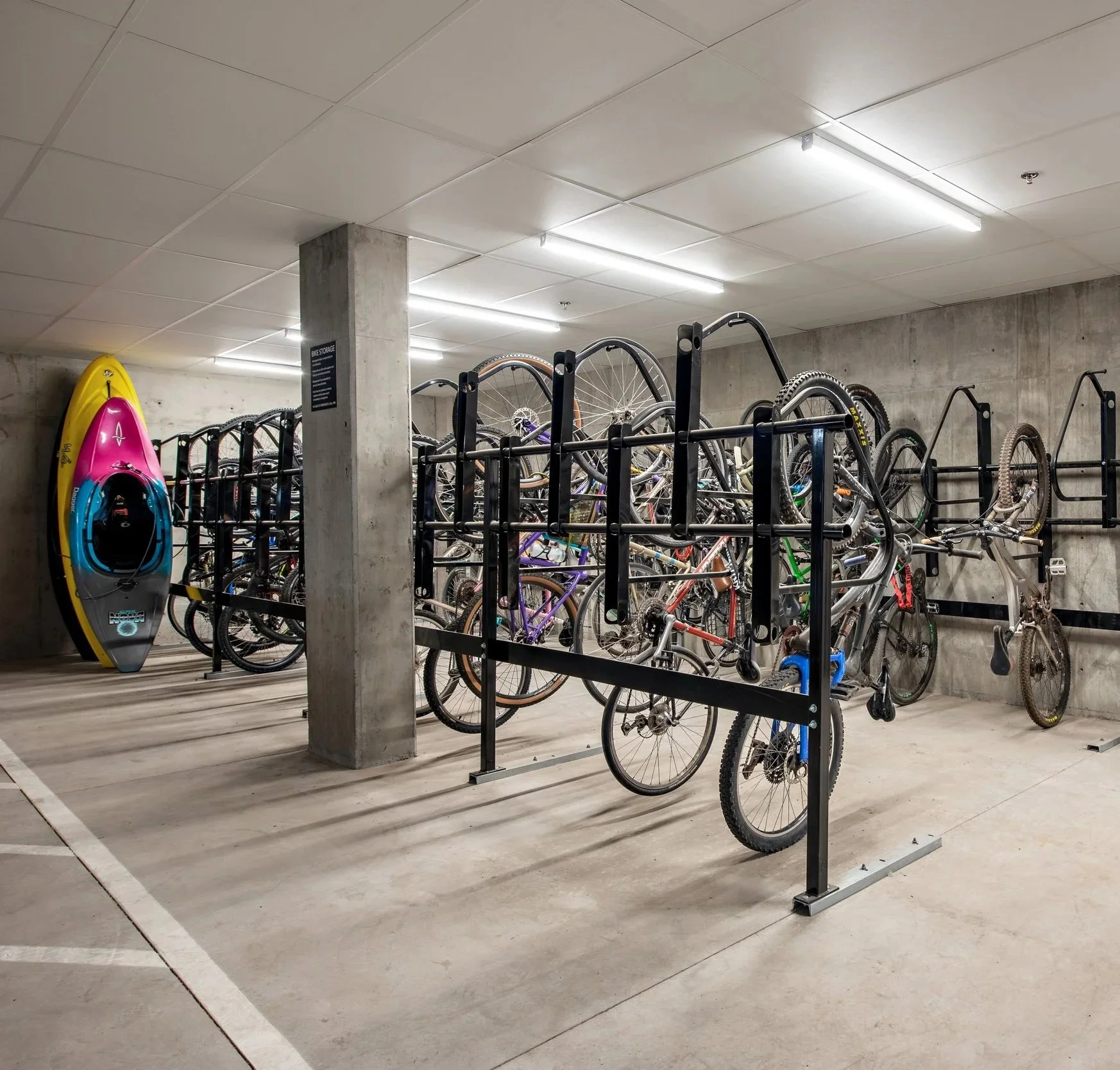 Bike storage in garage
