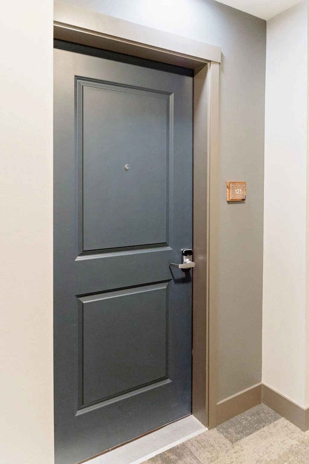 Front door of condo