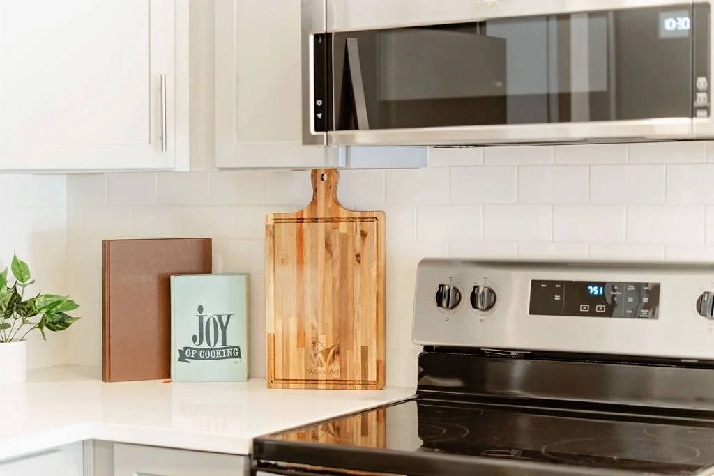 Photo shows kitchen to showcase the homeownership opportunities at The Carter.