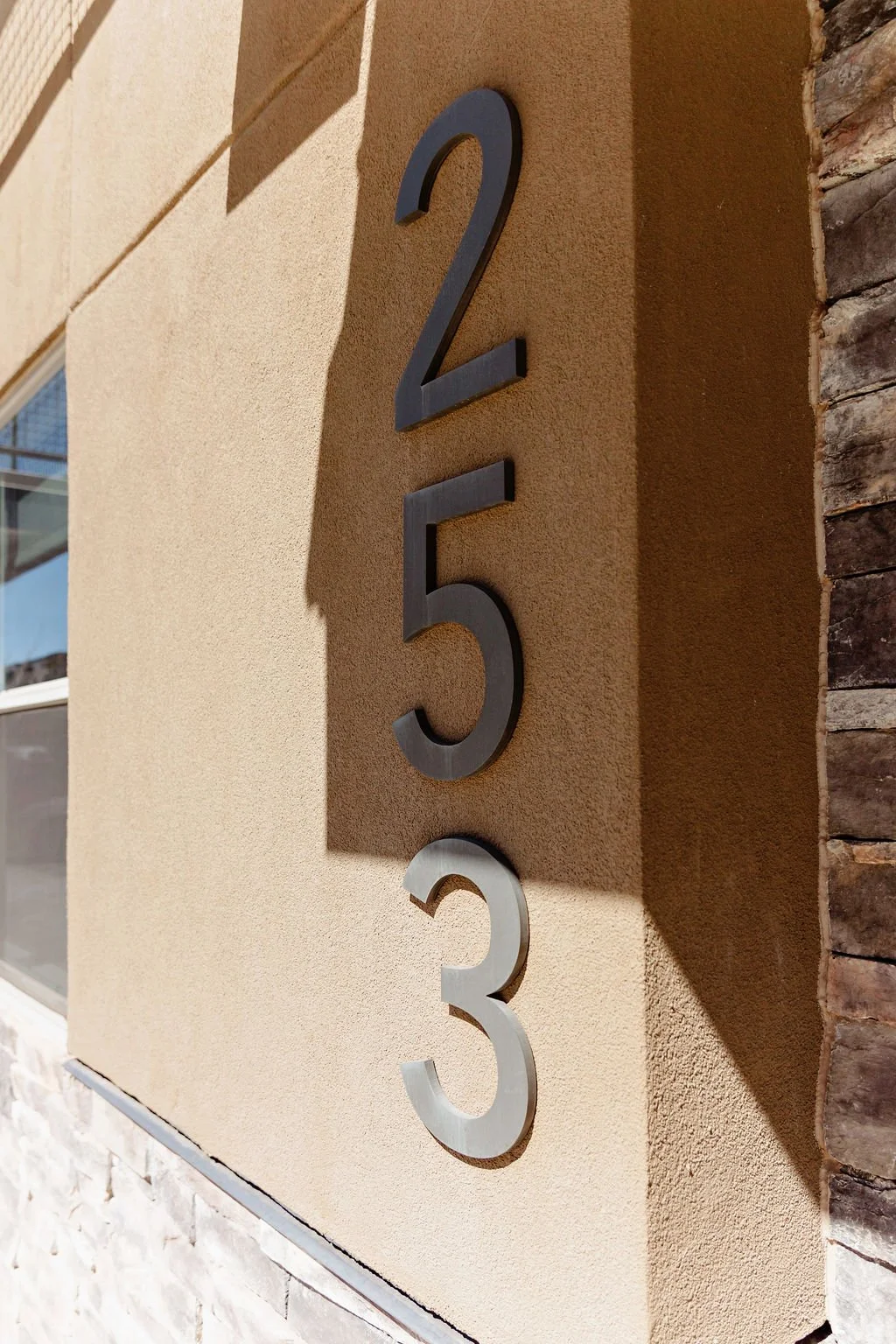Exterior address numbers.
