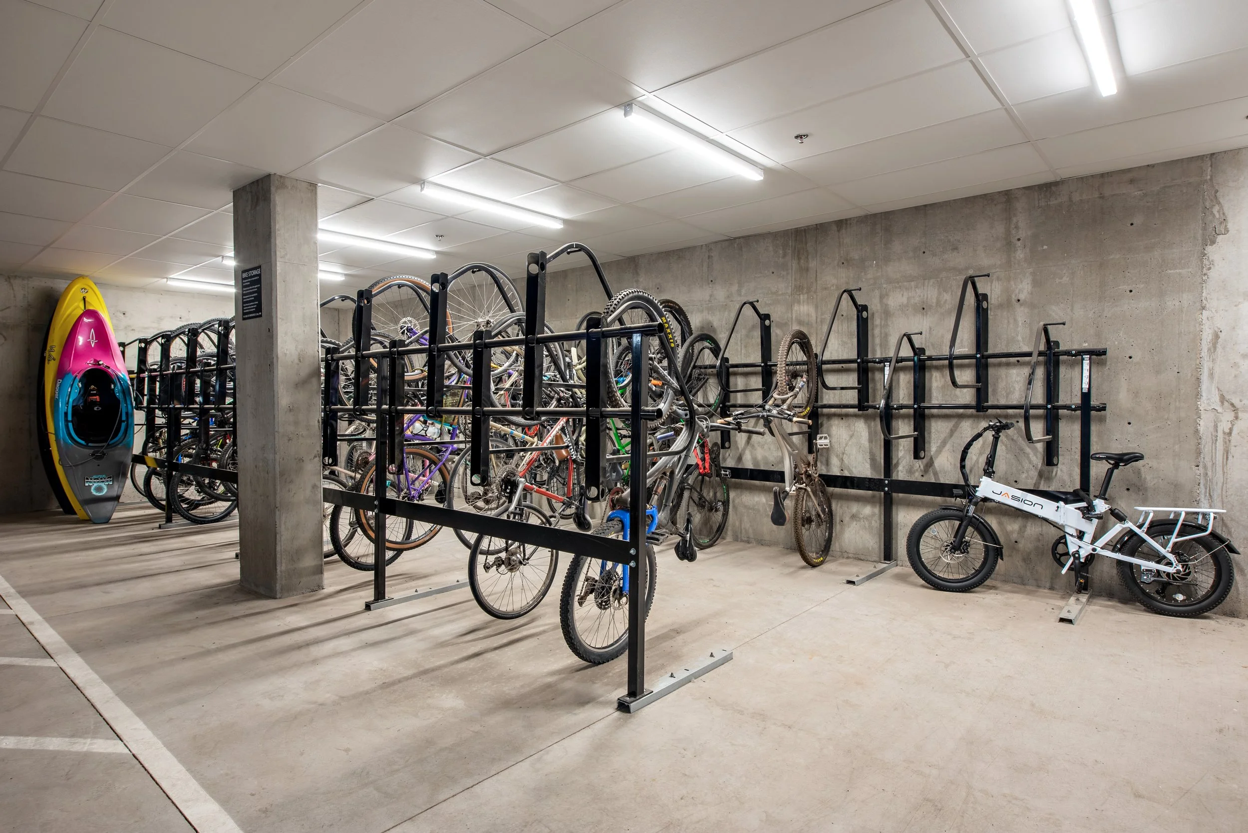 Bike storage in the garage